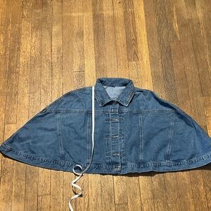 Denim Cape Jacket